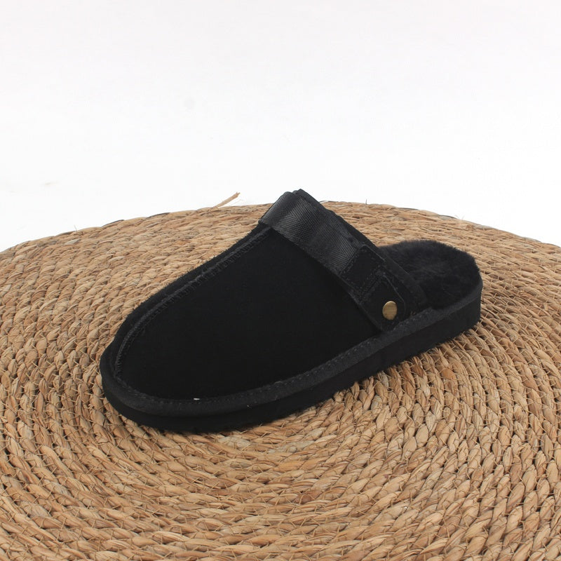 E3616#Genuine Leather Slipper