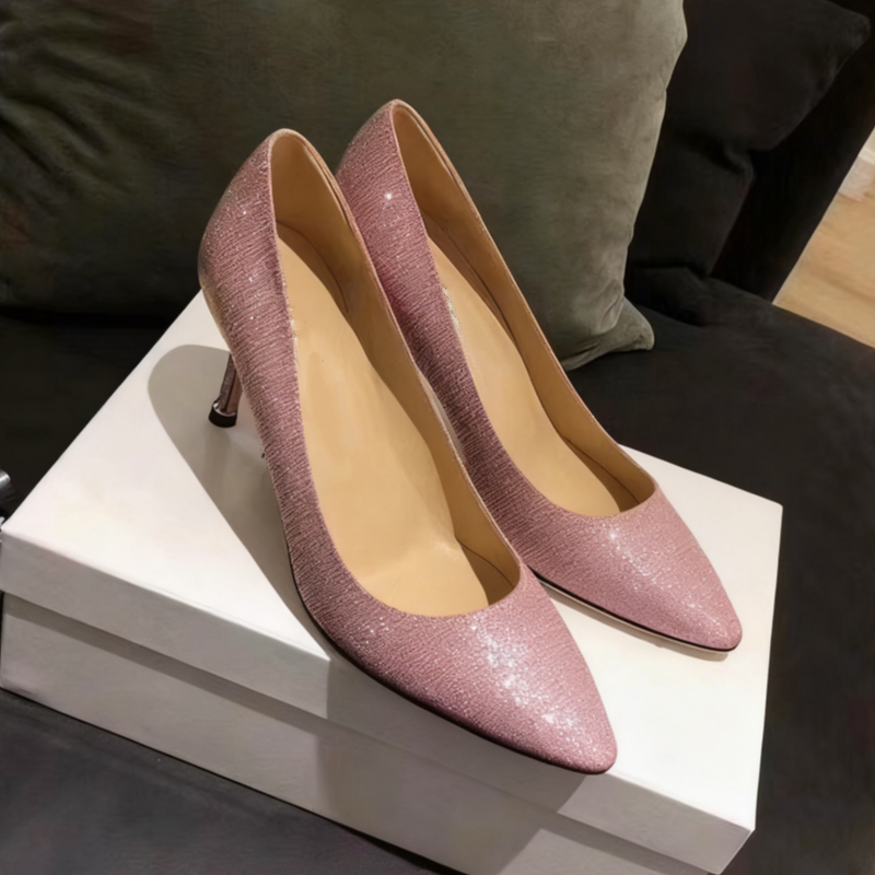 E5686#Women Sheepskin Pumps