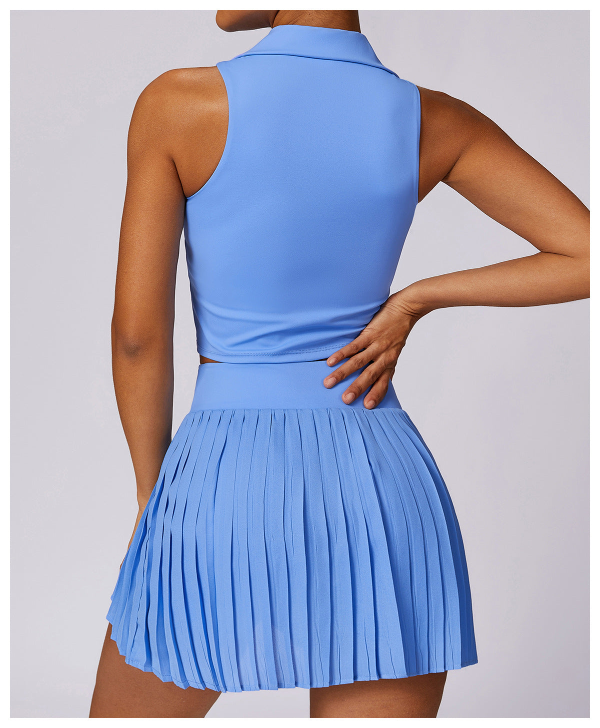 143 #AL Yoga Vest Skirt Set