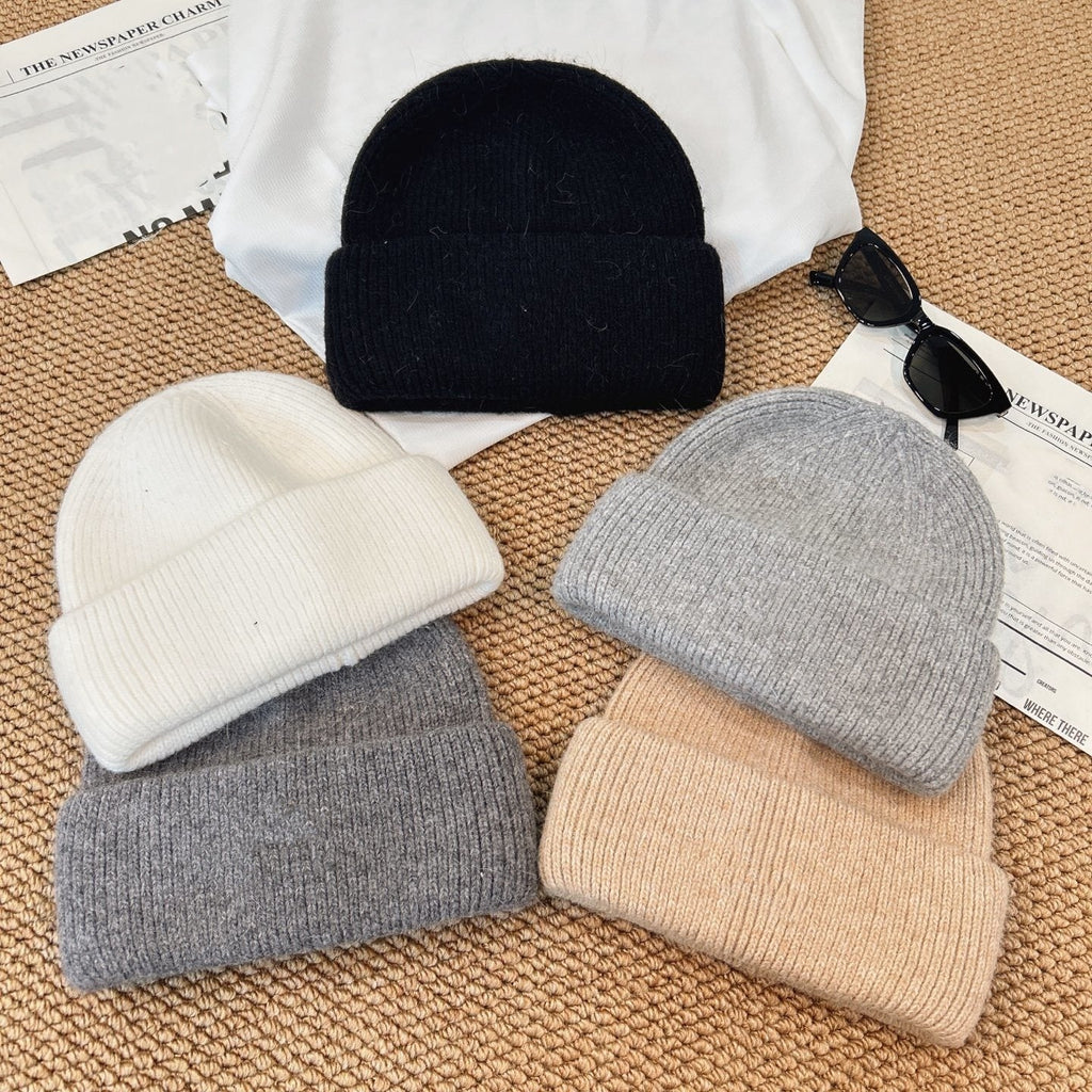 1551# XY A Rabbit Hair Knitted Hat