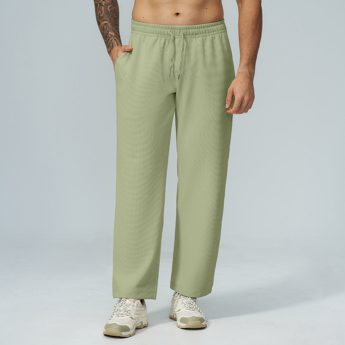2556#A Men Waffle Pants