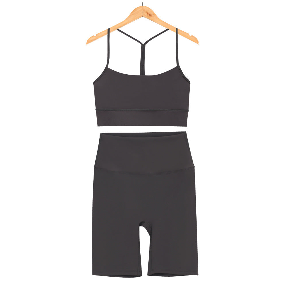 L4749#  Yoga Bra Shorts Set