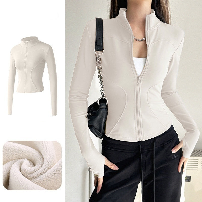 L5429# Women Yoga Polar Fleece Jacket