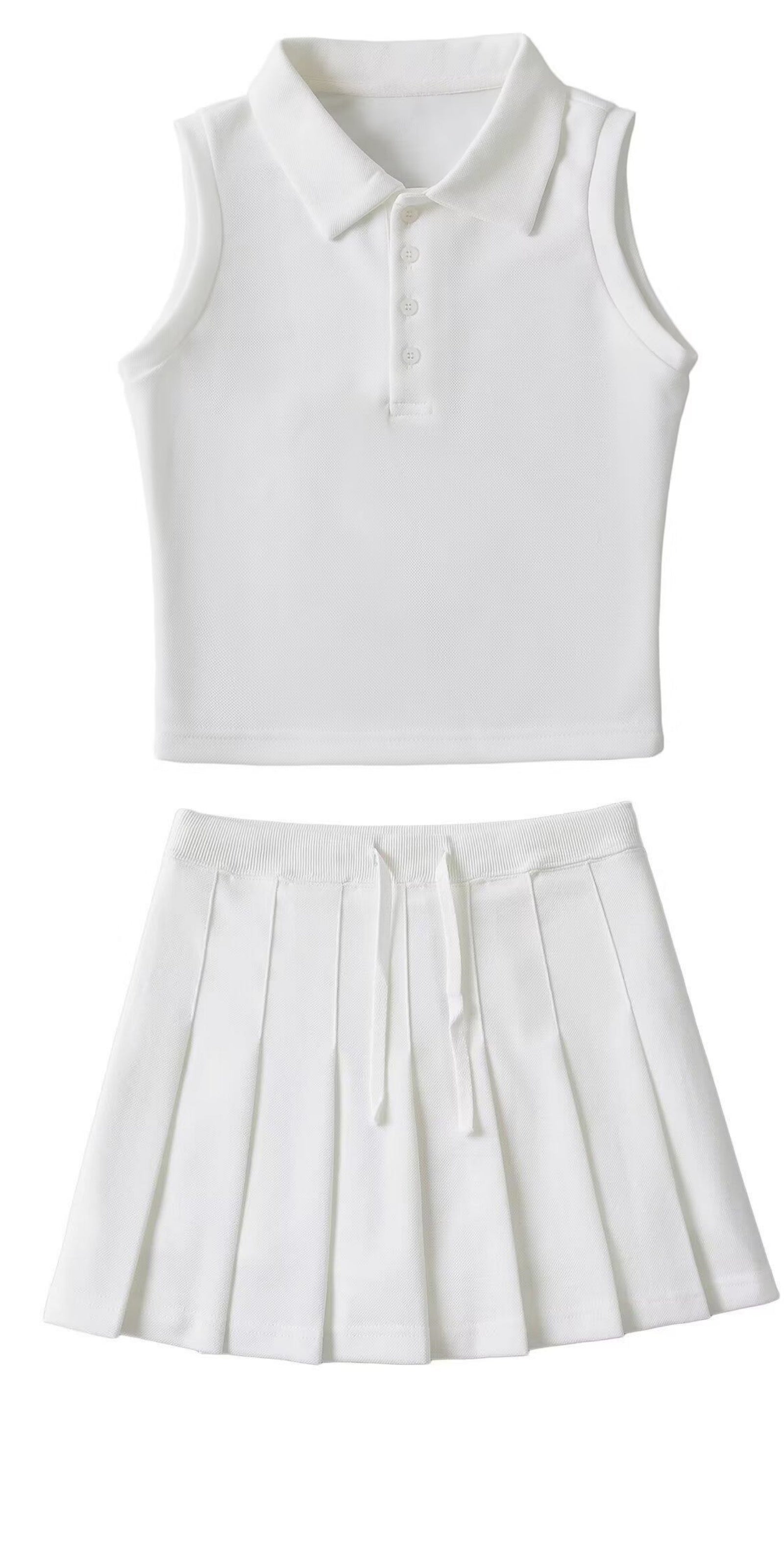 584#A Women Yoga Tank and Skirts Set