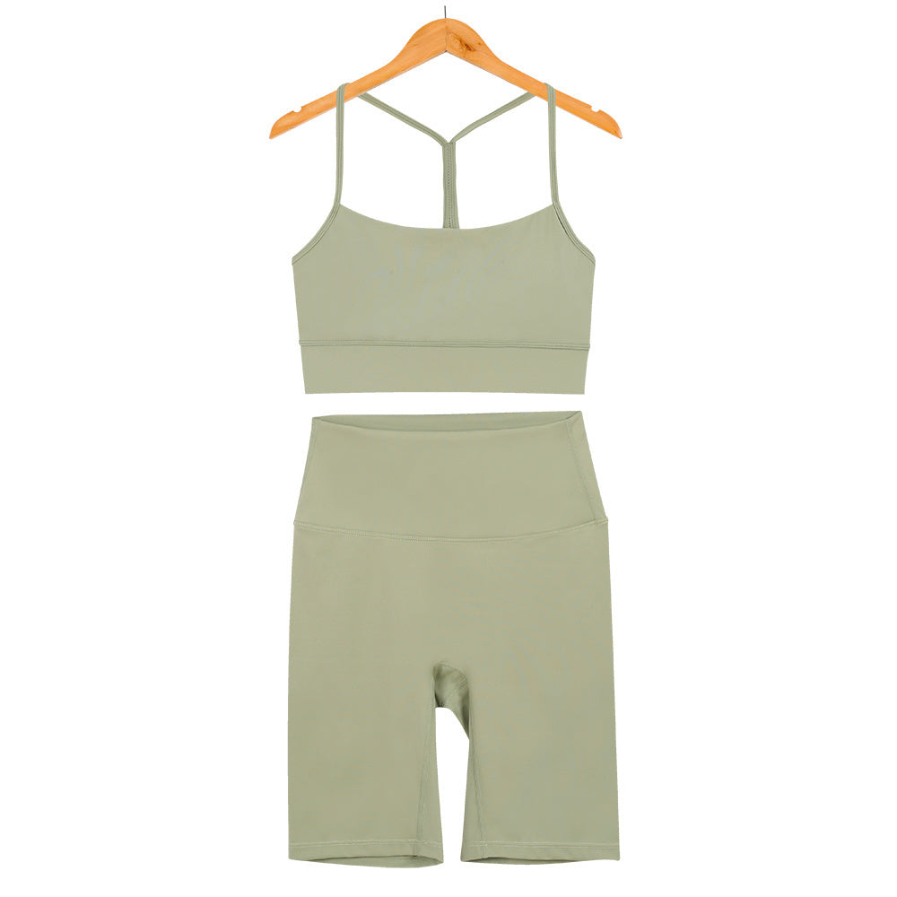 L4749-2#  Yoga Bra Shorts Set