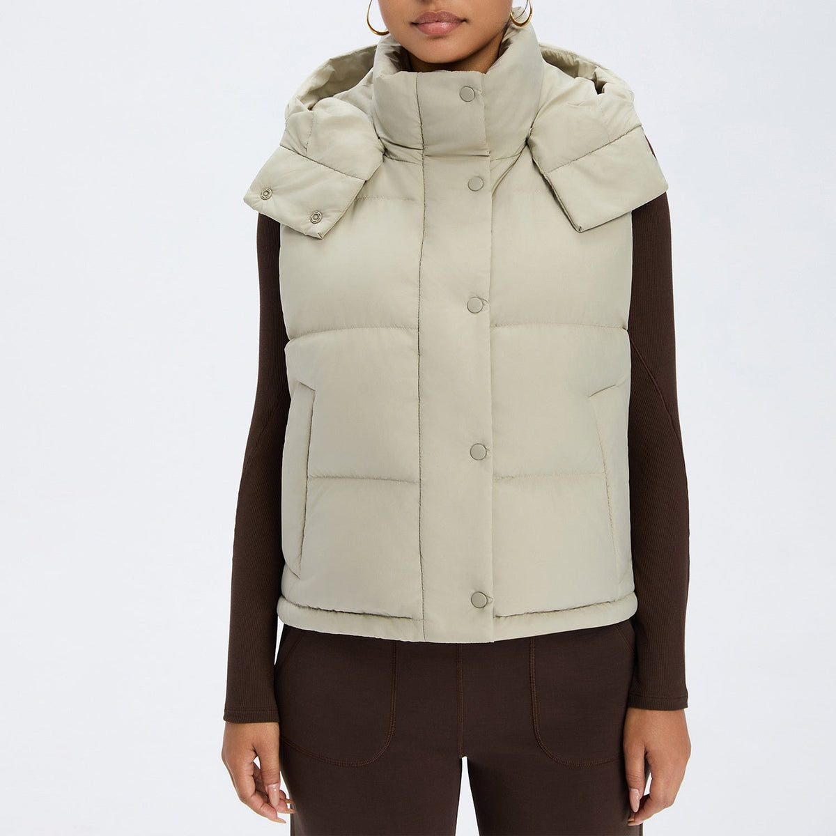 L6615#  Silver Silica Gel  Women Down Coat