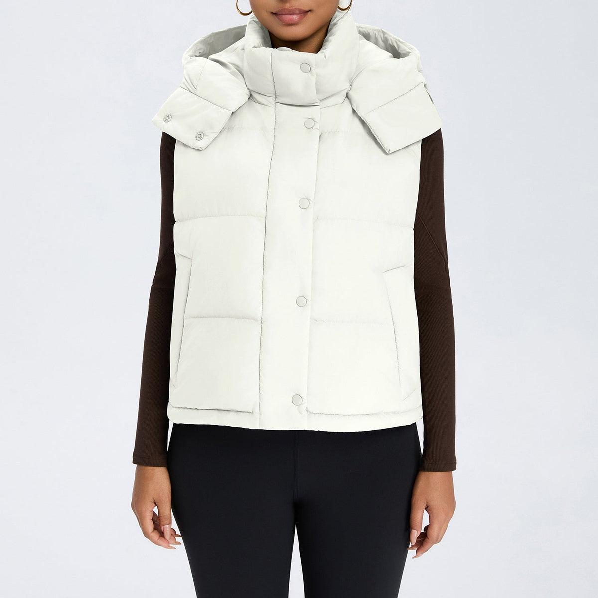 L6615#  Silver Silica Gel  Women Down Coat