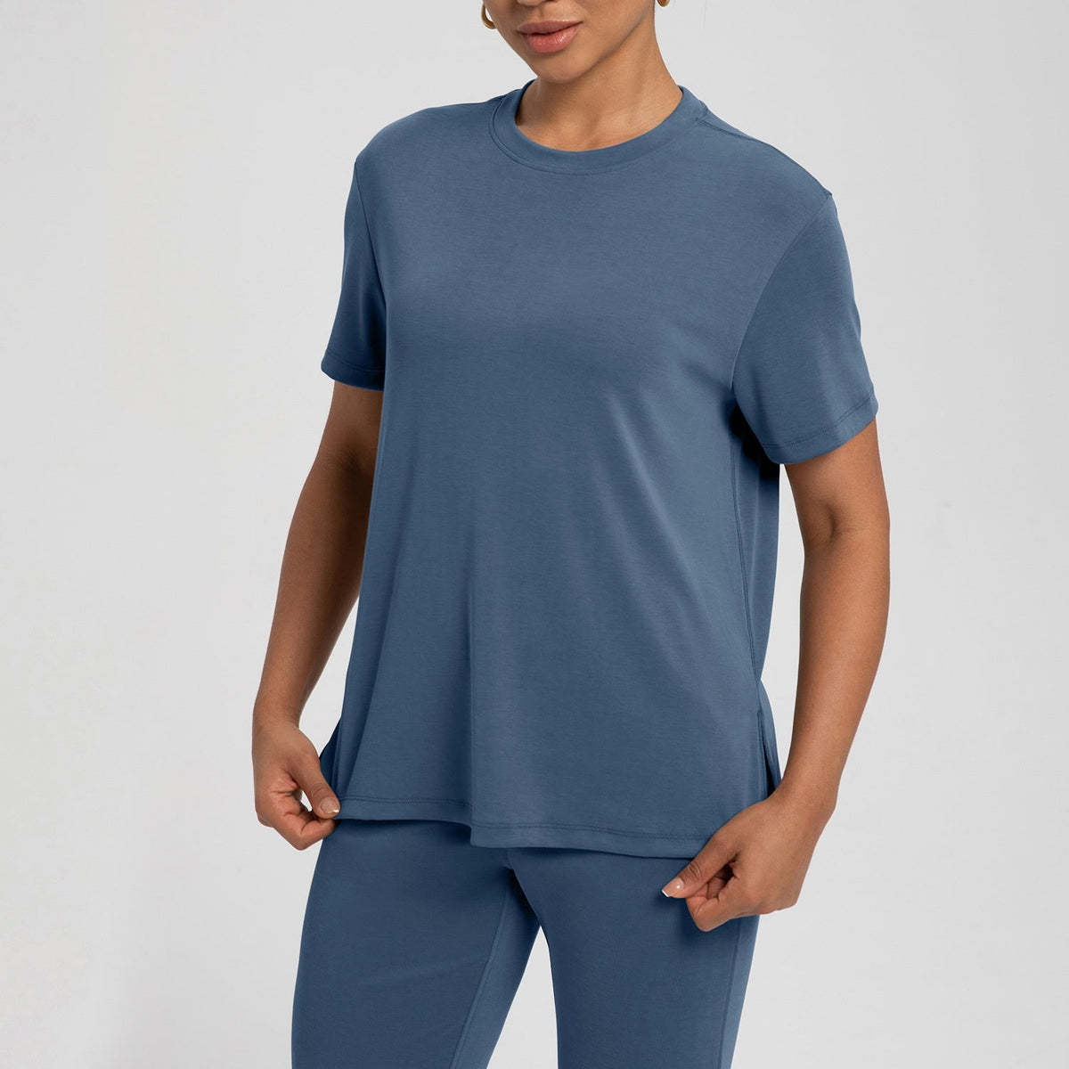 L6403# Women Yoga Loose Shirts