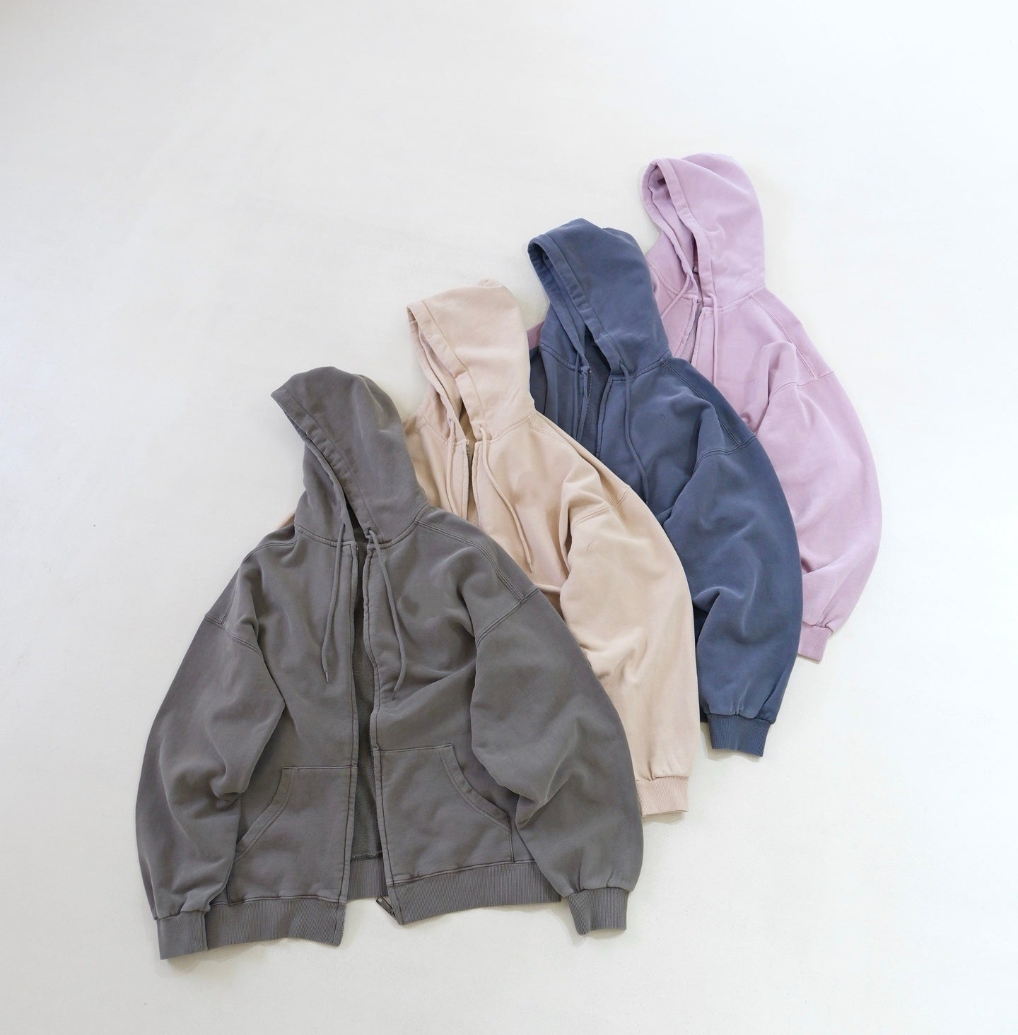 E6482# GX Full Zipper Hooded Sweater