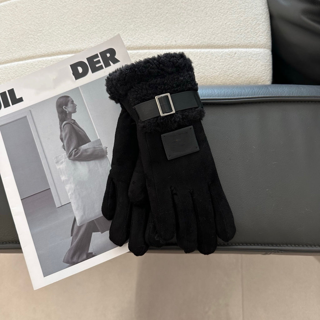 E6745#Chamois leather gloves