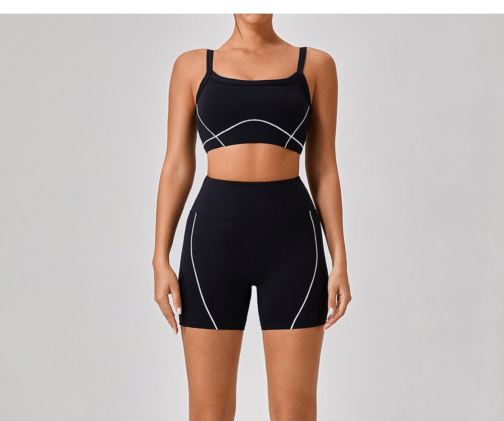 492# AL Women yoga Bra Shorts Set
