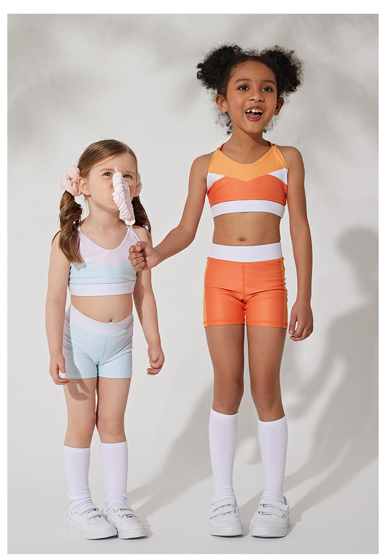 L3088# Kids Bra Shorts Set