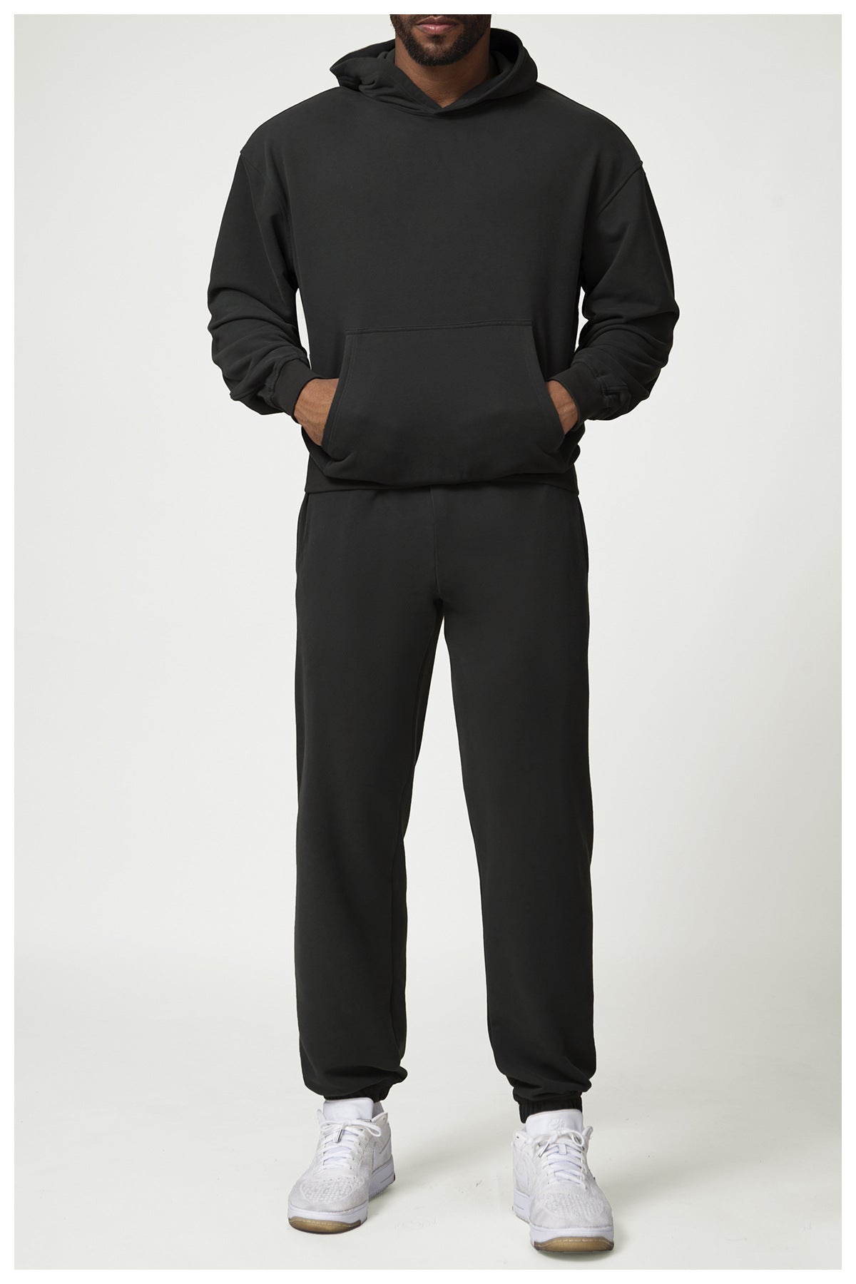 772#A 3D Silver Men Hoodie Pants Set