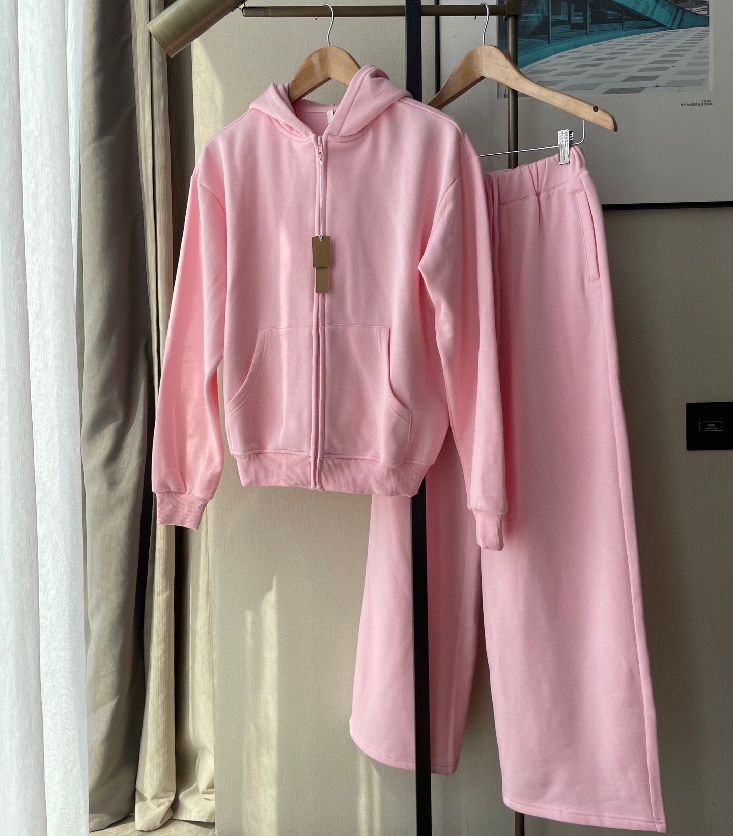 E6575# LOFS Women Hoodies Pants Set