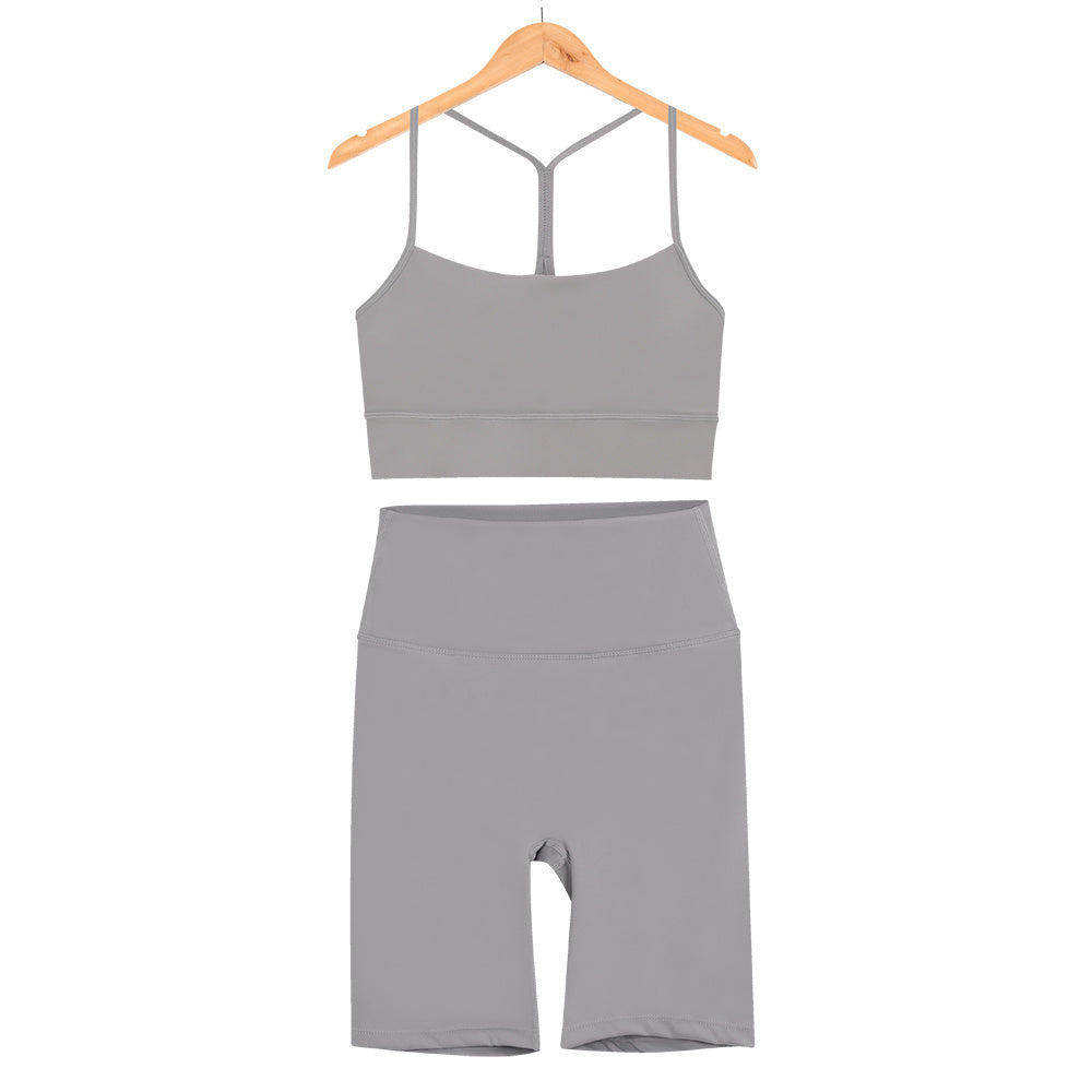 L4749#  Yoga Bra Shorts Set
