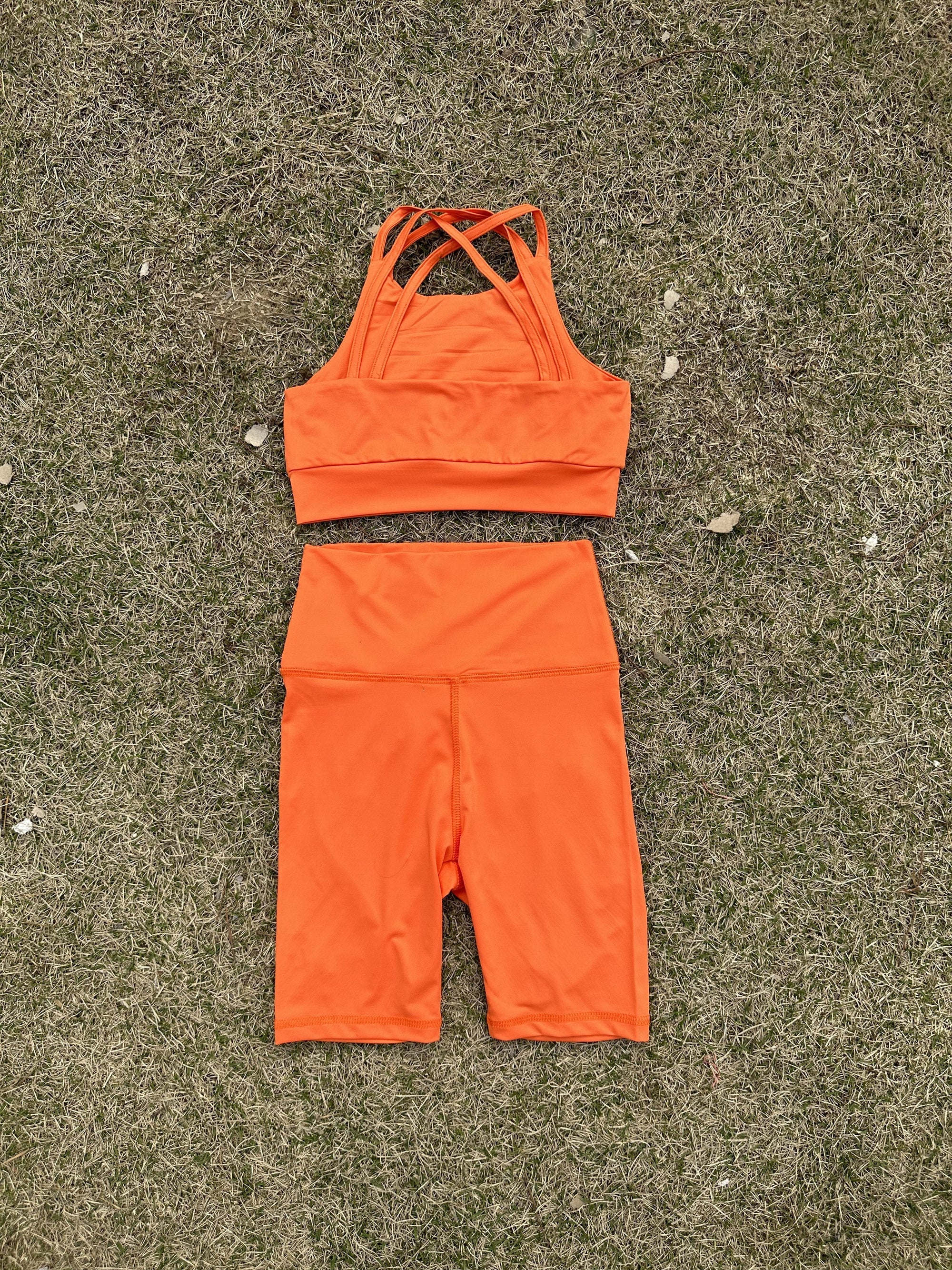 L2238#  Kids Bra and Shorts Set