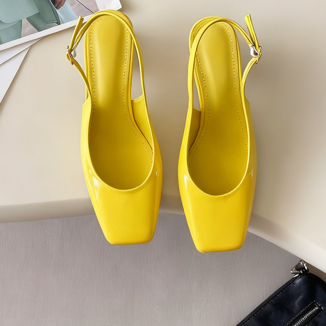 E6777# Women Patent Leather Sandals