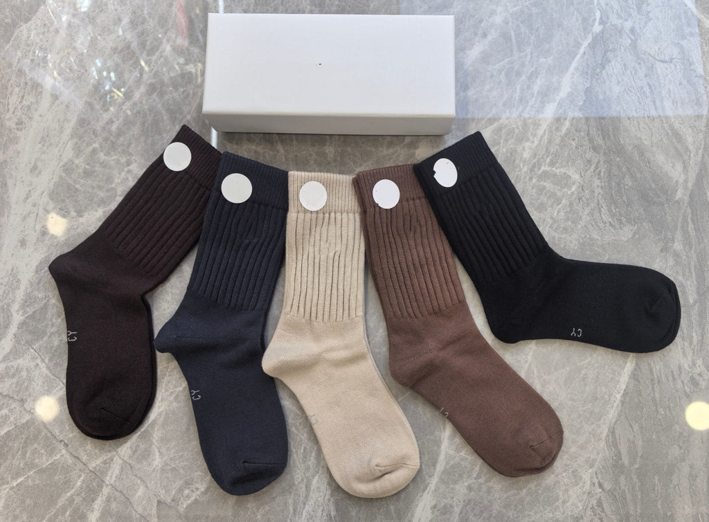 L5109# KAKA Unisex Cashmere Socks 5Pairs/Set