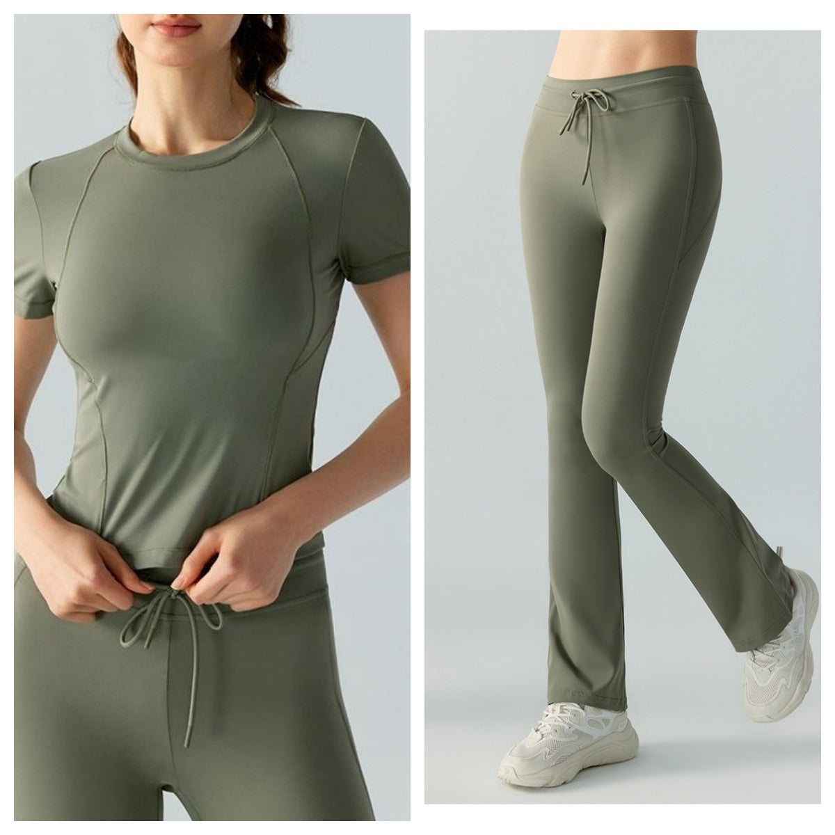 L2186#  Yoga Shirts and Pants Set