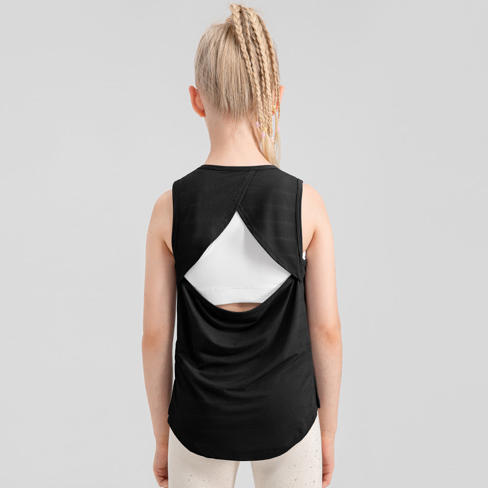 L2829#  Kids Yoga Tank