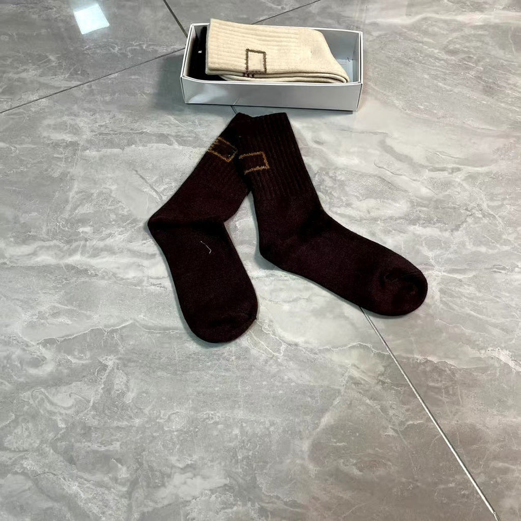 E6643# XY Unisex Cashmere Socks 5Pairs/lot