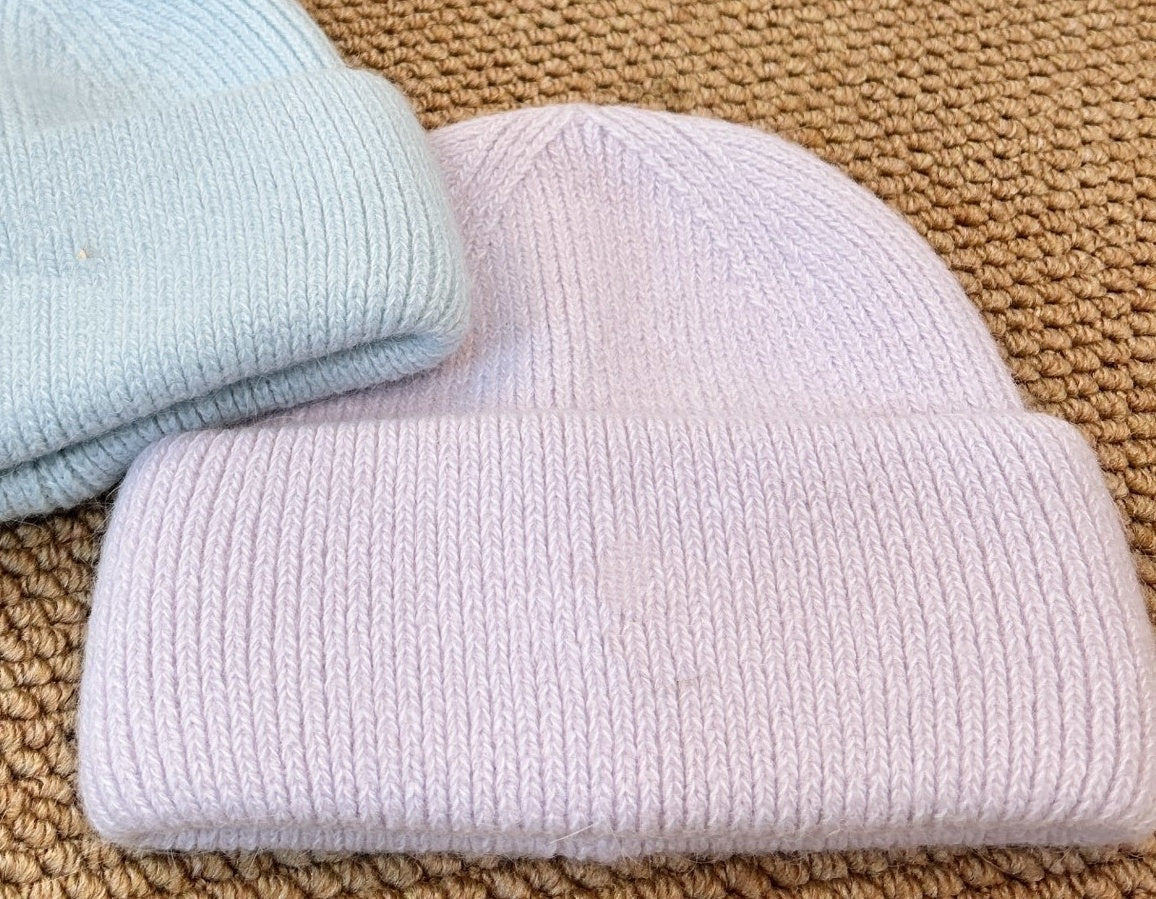 1551# XY A Rabbit Hair Knitted Hat