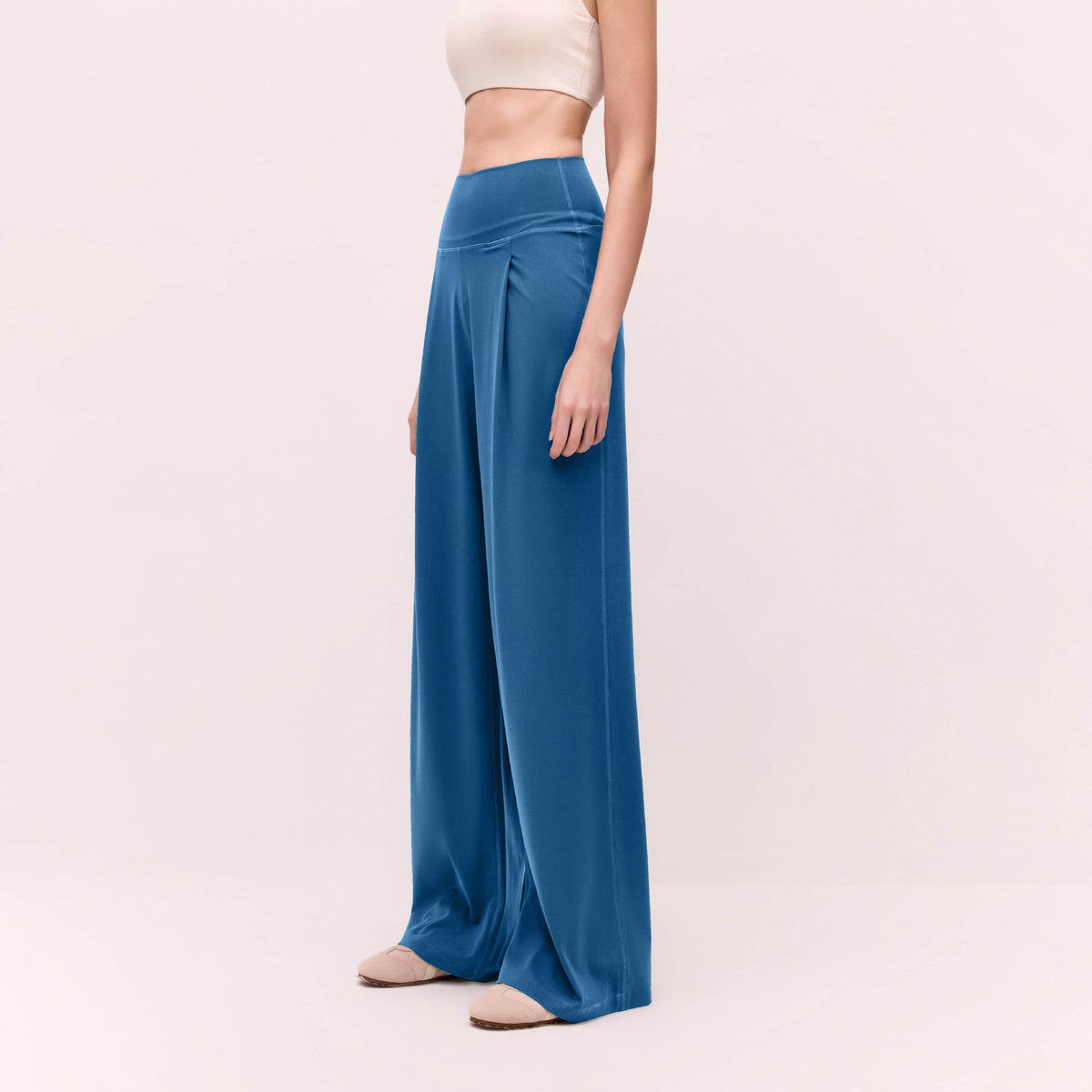 L6464 Women Wide Leg Pants