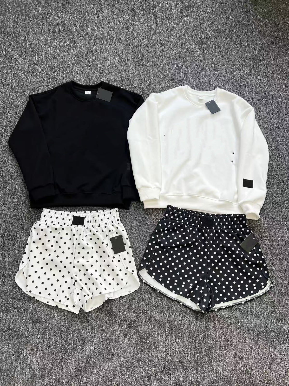L6750# Women Sweatshirt and Shorts