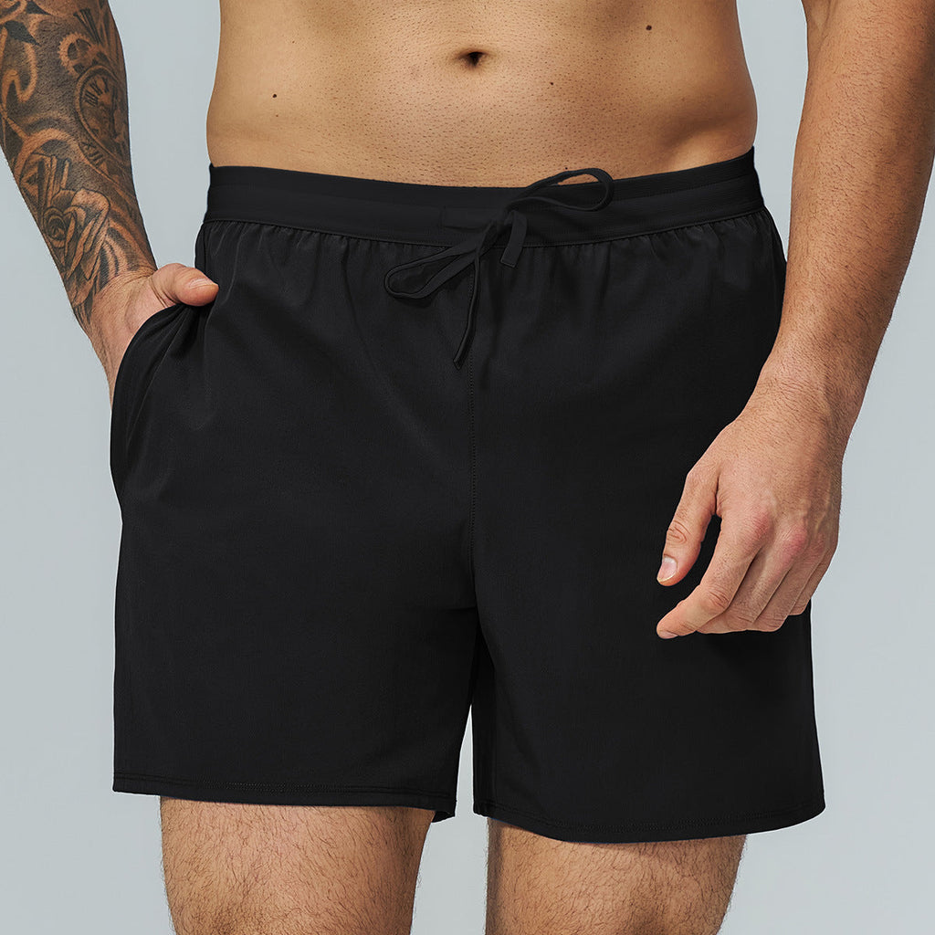 L6600#   Silver Silica Gel Men Sport Shorts
