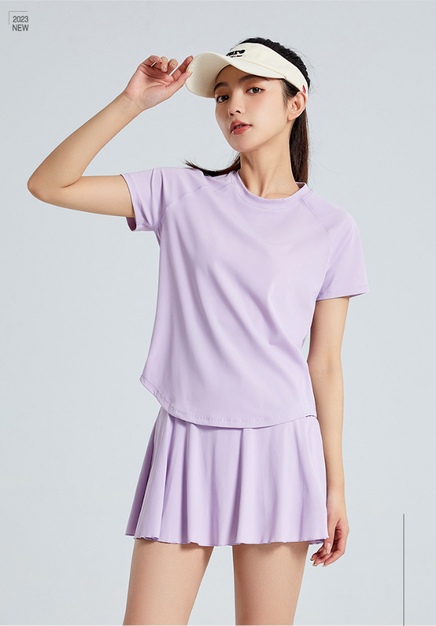 1844# Women Yoga Shirts Skirts Sets