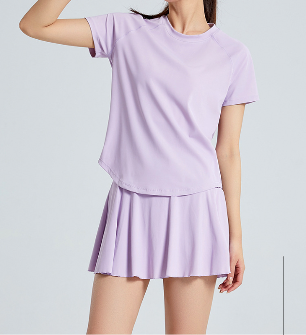 1844# Women Yoga Shirts Skirts Sets