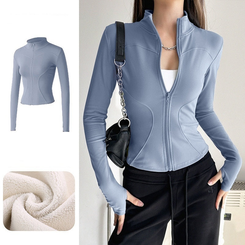 L5429# Women Yoga Polar Fleece Jacket