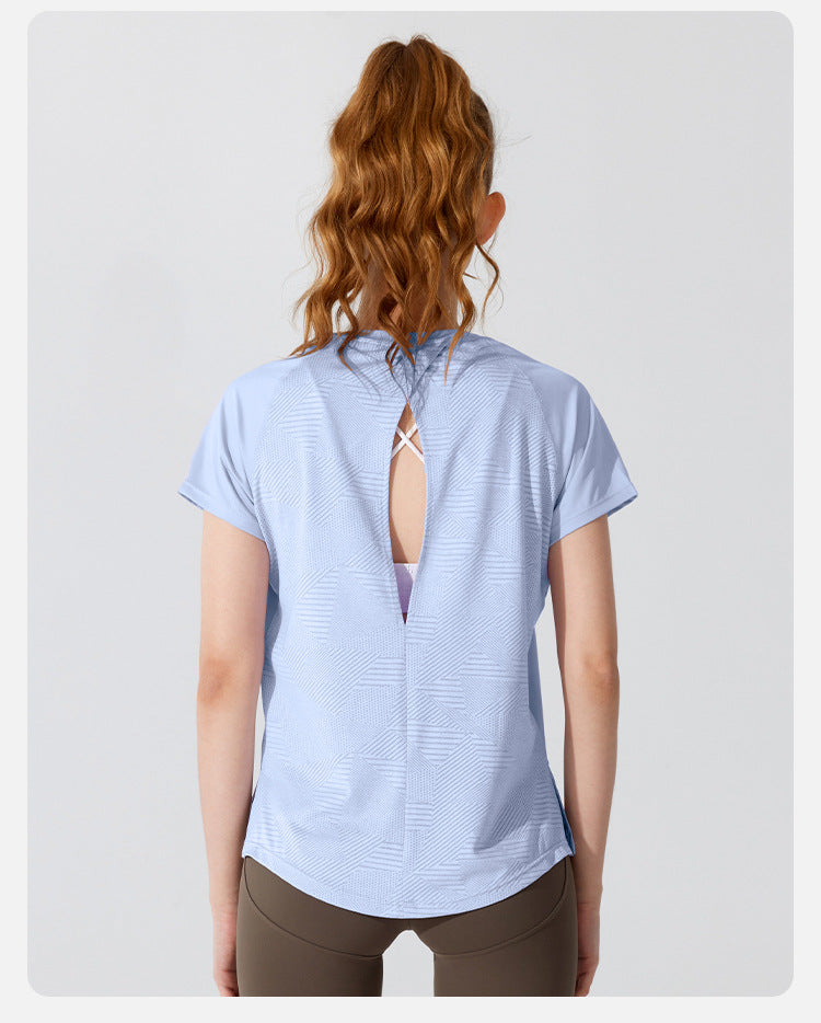 L2327# Women Yoga Shirts