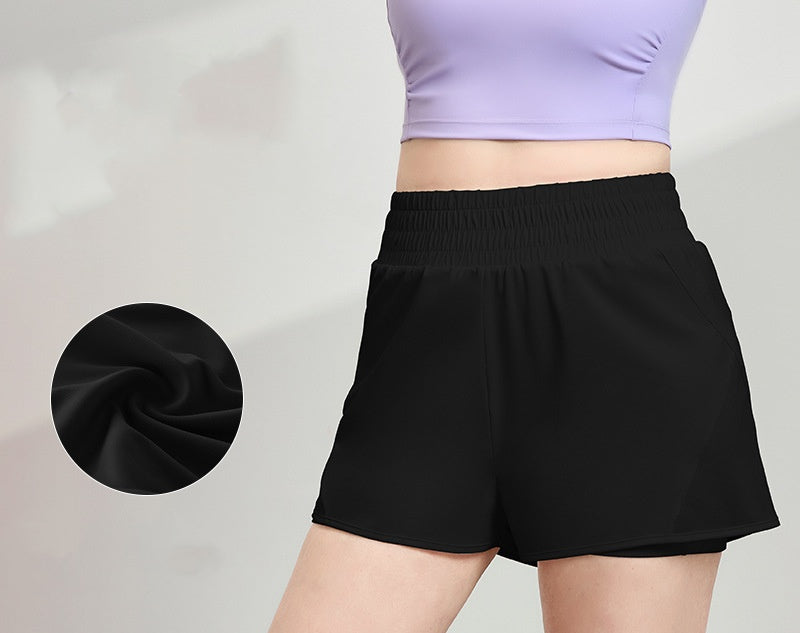 L4618# Women Large Size Yoga Shorts