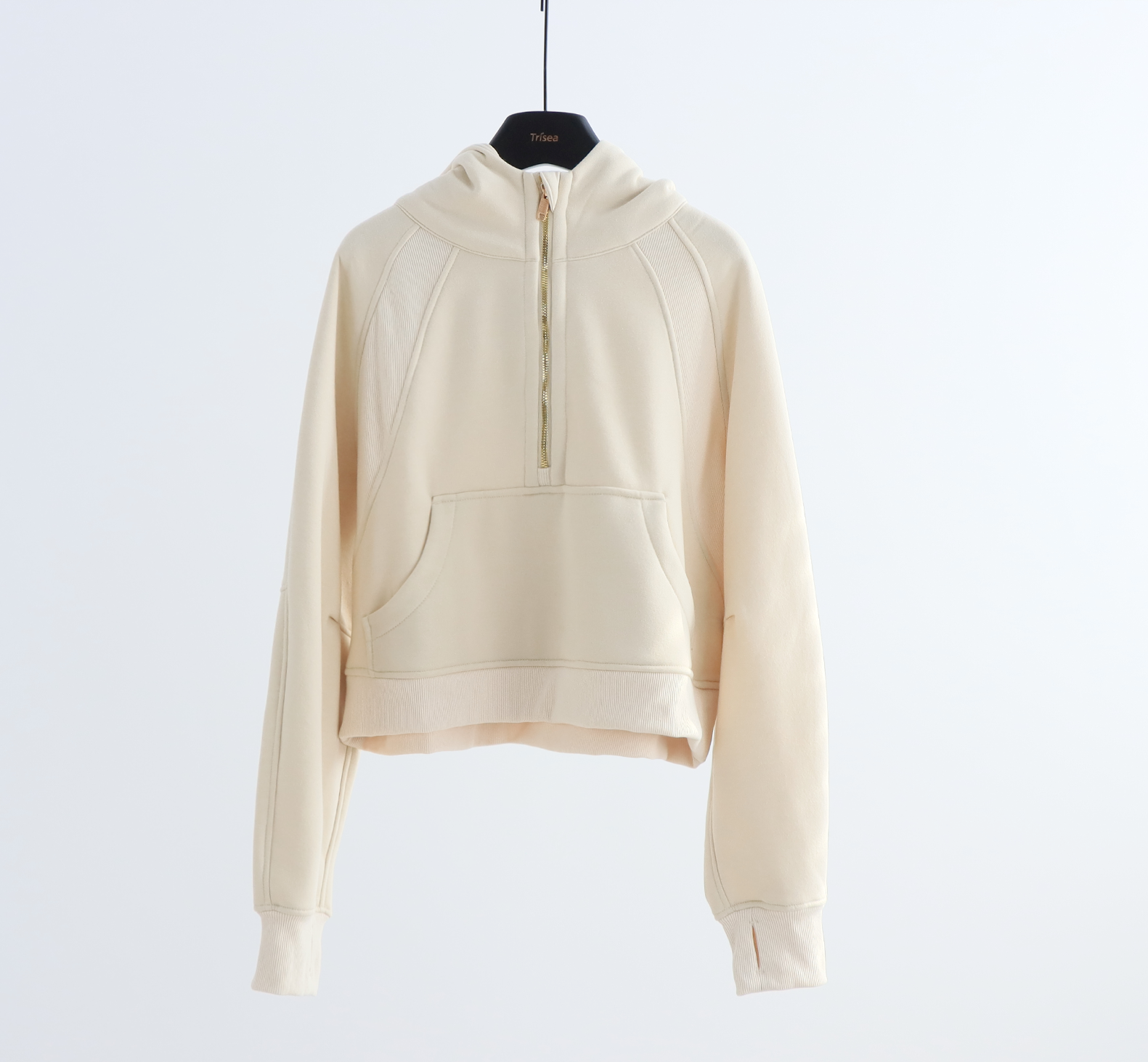 L5864# Women Half zipper Hoodies