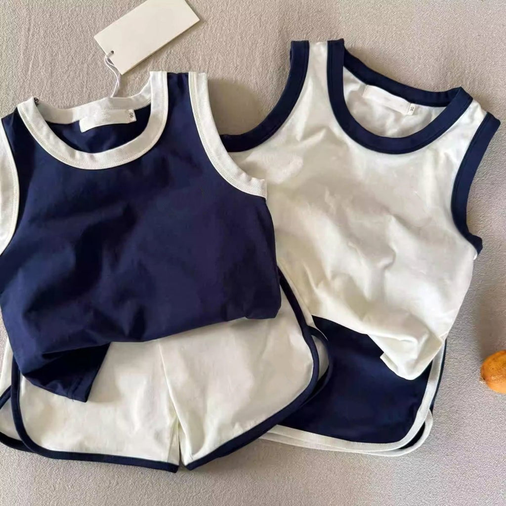 1046# A Kids Vest Short Set