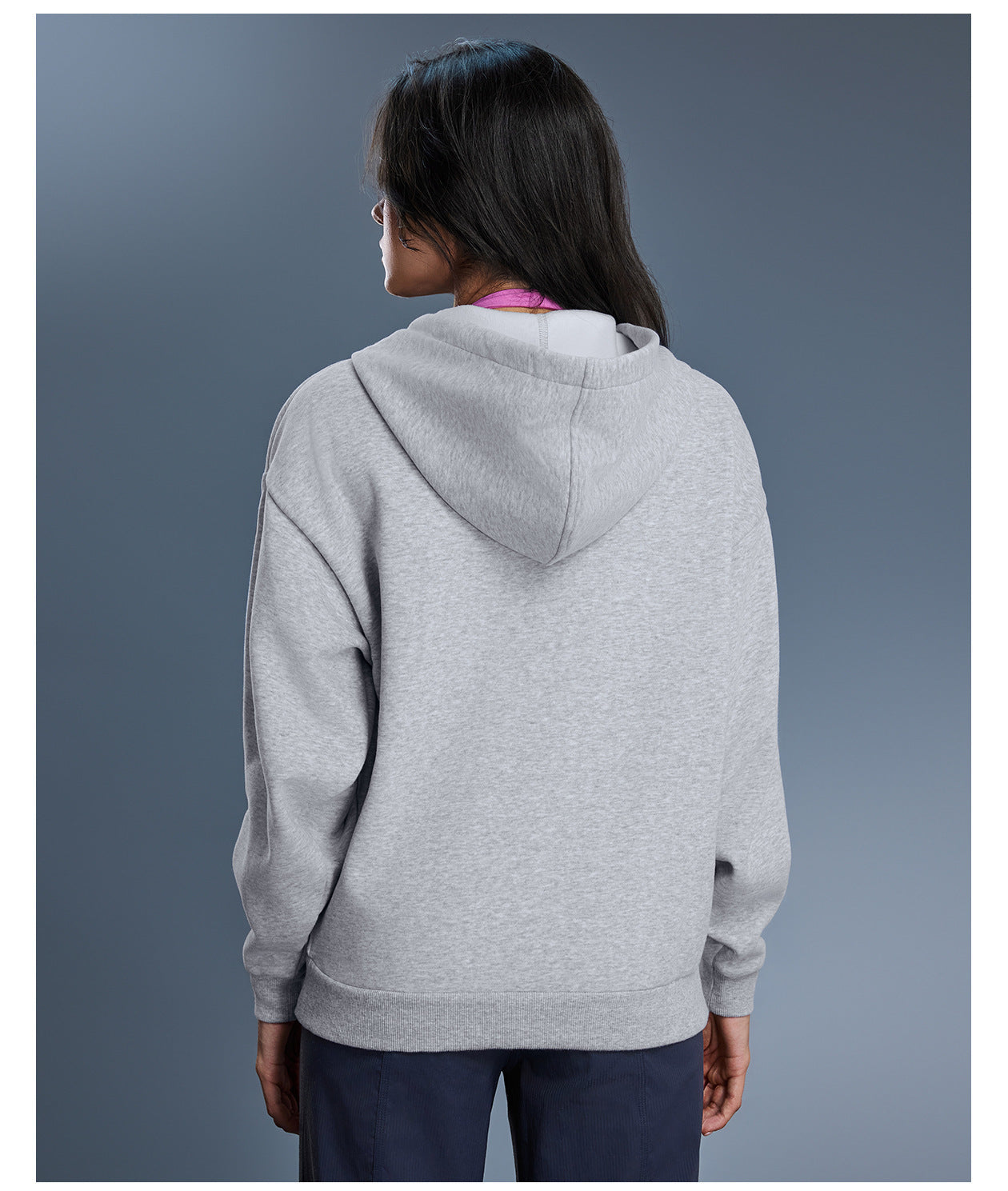 1469#A 3D Silver Logo Women Fleece Zipper Jacket