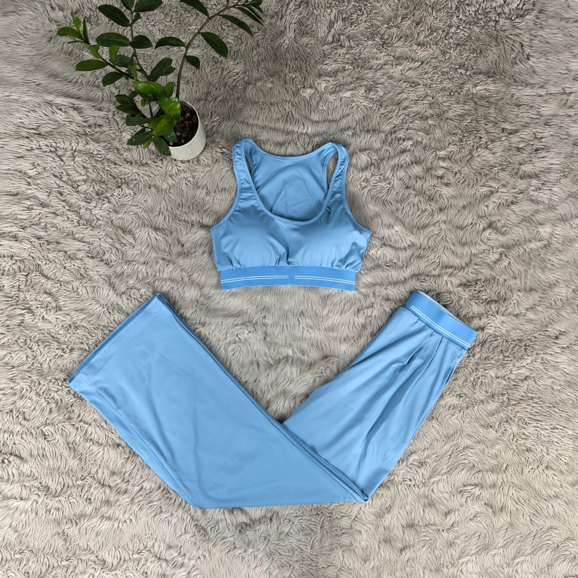 2402#A Women Shirt Pants Set