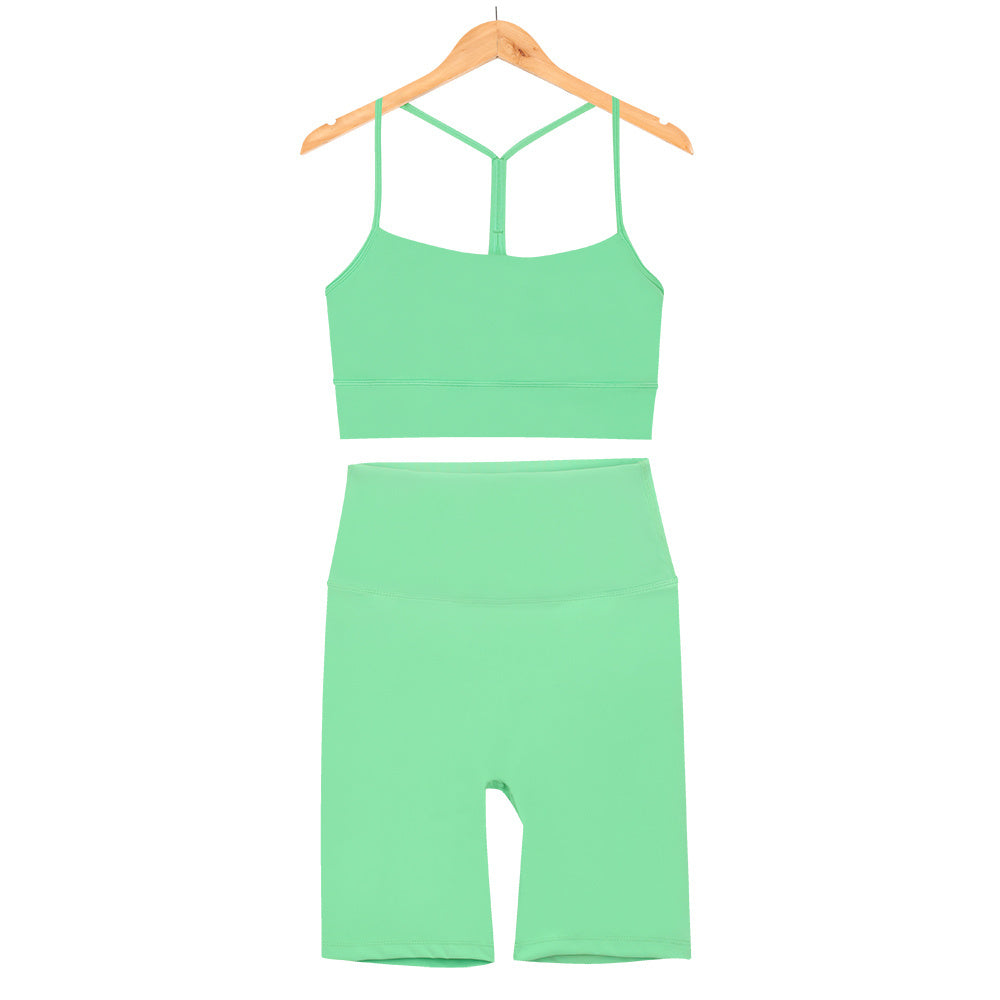 L4749-2#  Yoga Bra Shorts Set