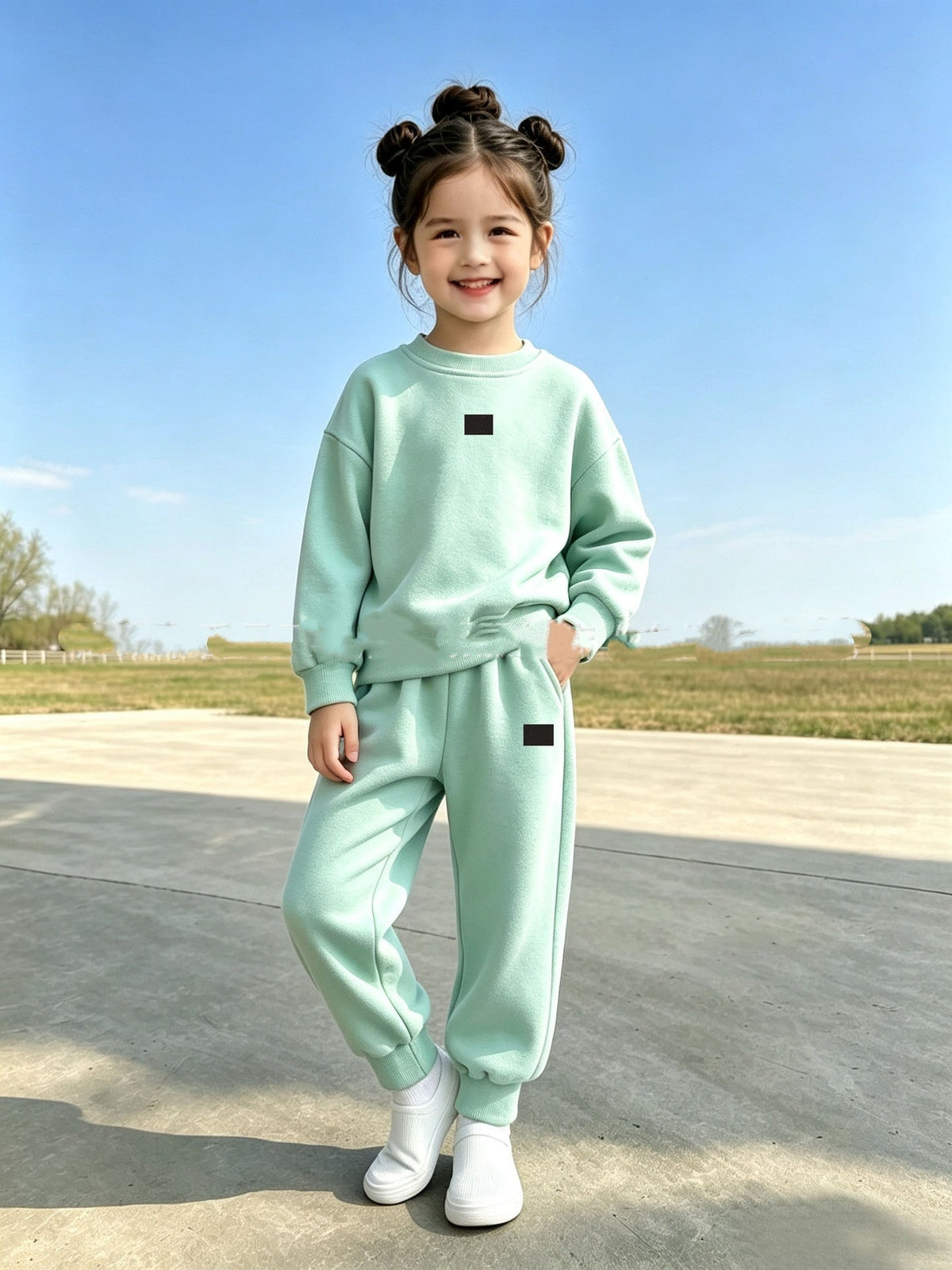 L6754# Kids Sweatshirt and Pants Set