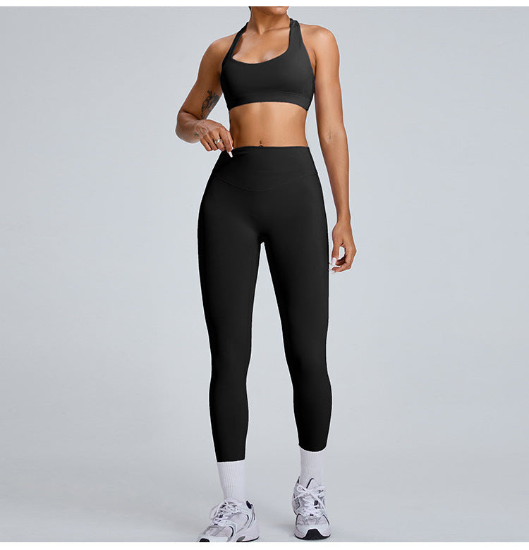 L3633#  Women Yoga Bra Pants Set