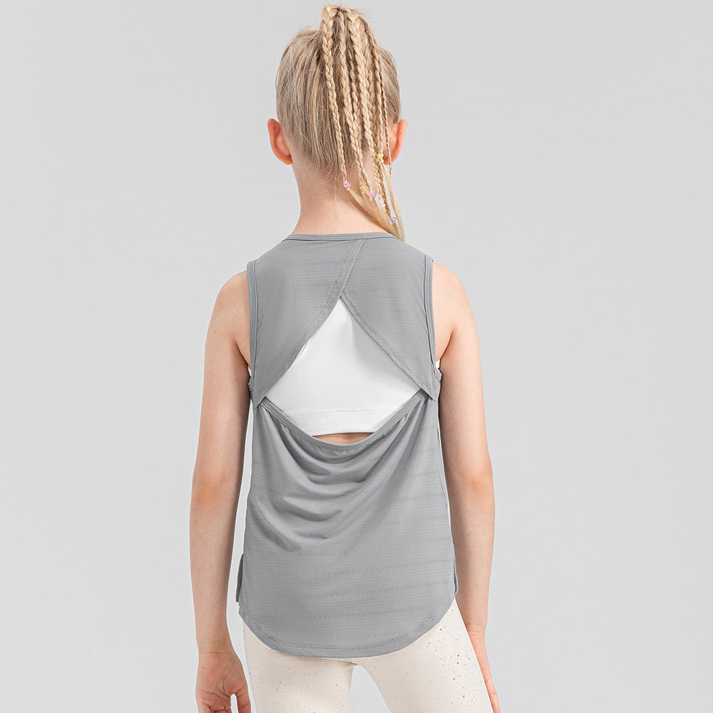 L2829#  Kids Yoga Tank