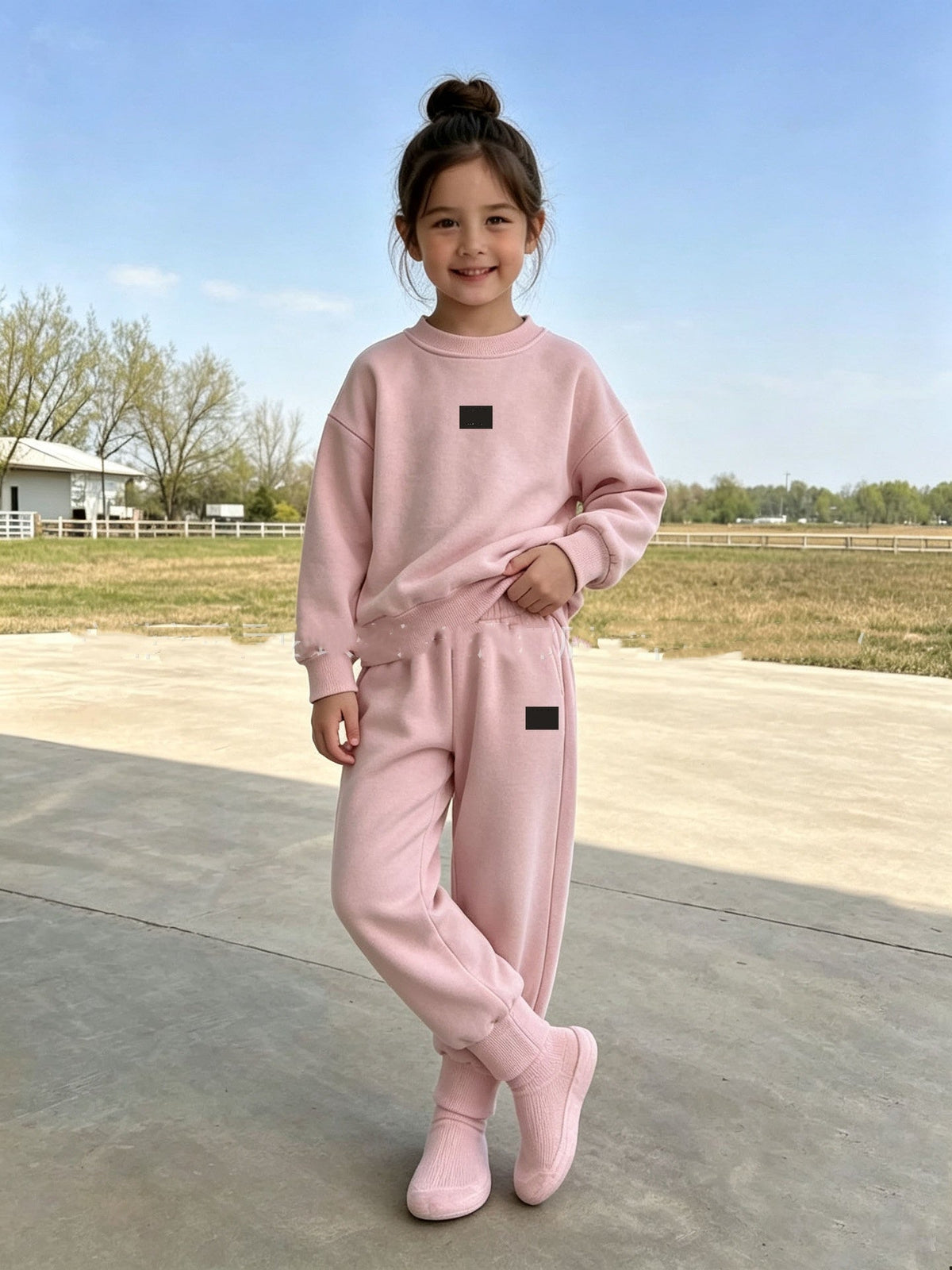 L6754# Kids Sweatshirt and Pants Set