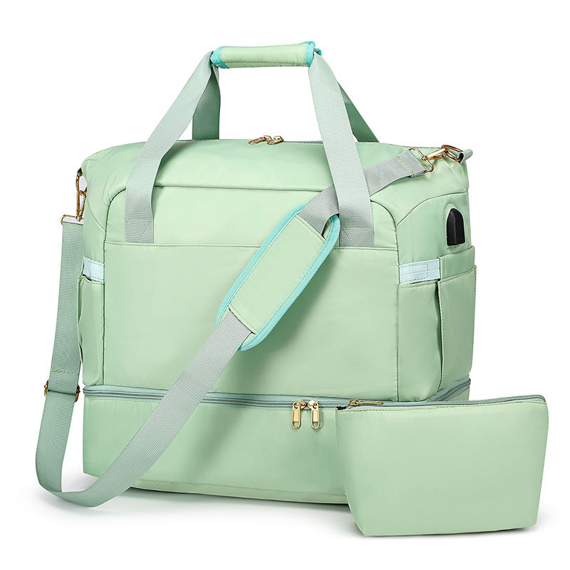 L2193#  USB Charge Ruffle Bag