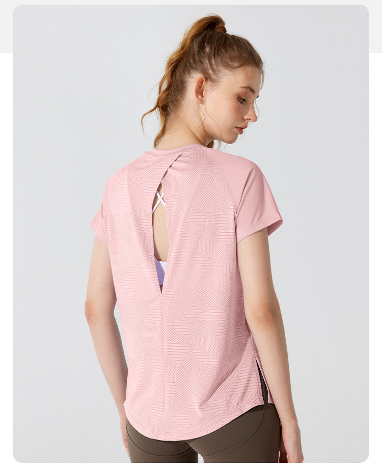 L2327# Women Yoga Shirts