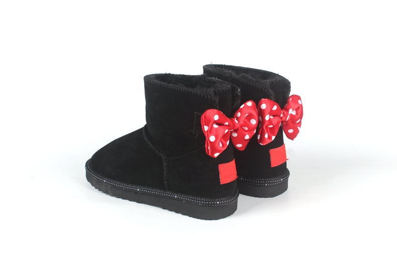 E3106# Kids Cow Leather Boots