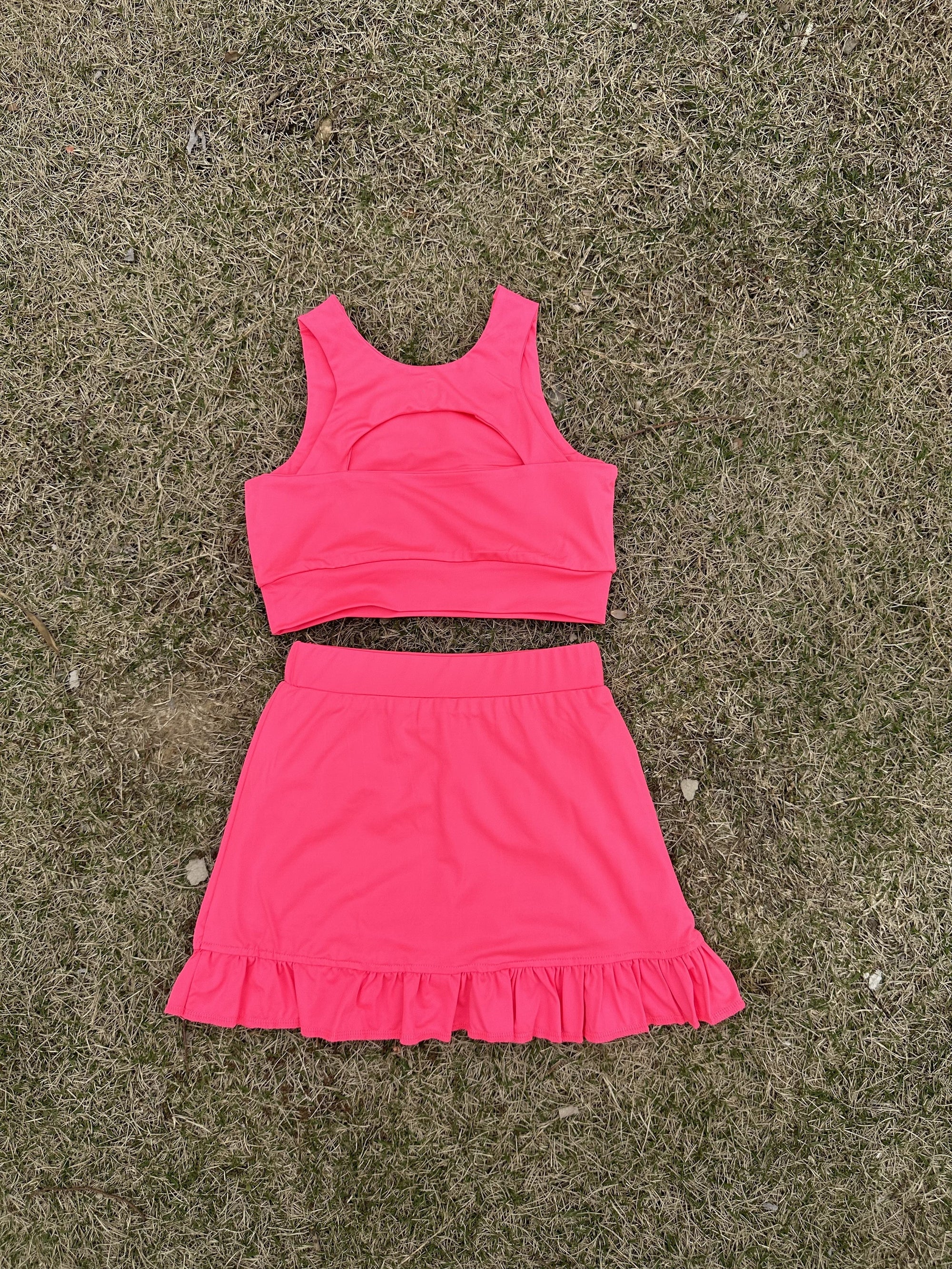 L2239#  Kids Bra and Skirt Set