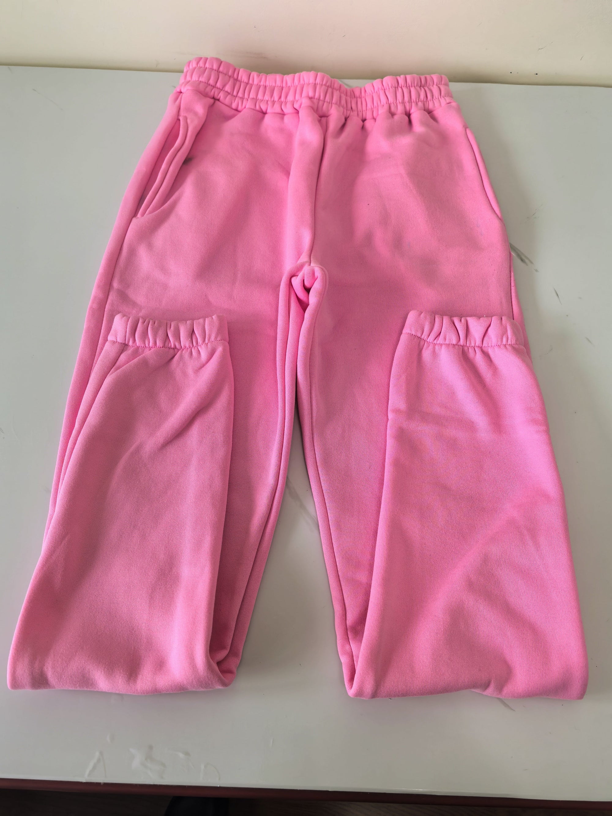 E3787#Fleece Hoodie Sweatpants Set