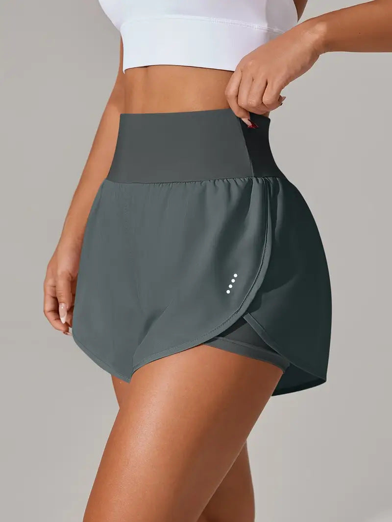 L6433# Women High Waist Shorts