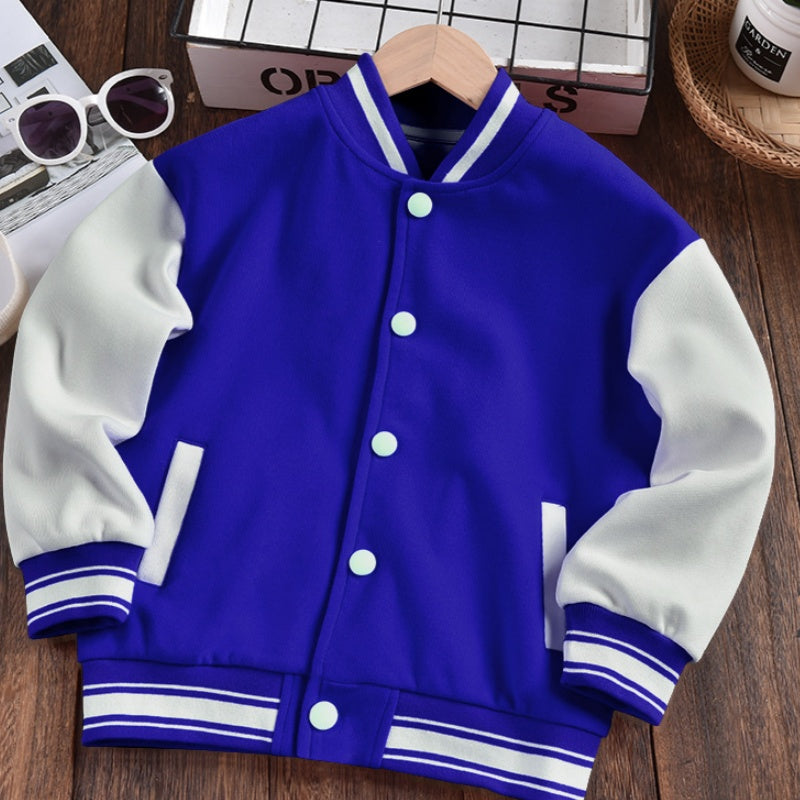 2780#A 3D Silver  Kids Fleece Jacket